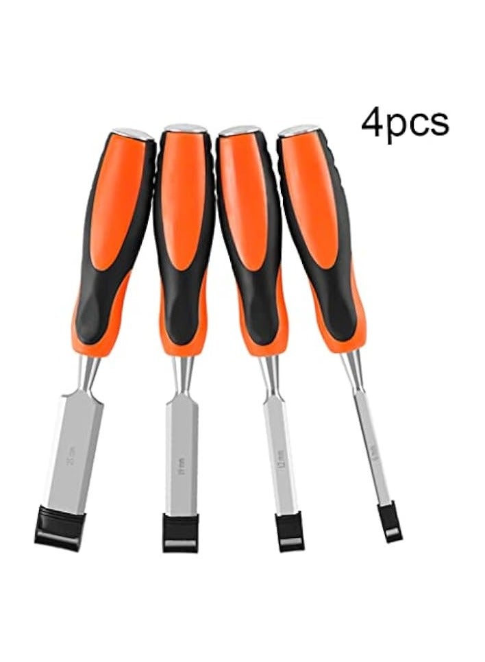PROMASS Chisel Set Working Carving Tool with Anti-Slip Handle for Carpentry Sculpting Crafts 4PCS,Working Chisel  - Image 3