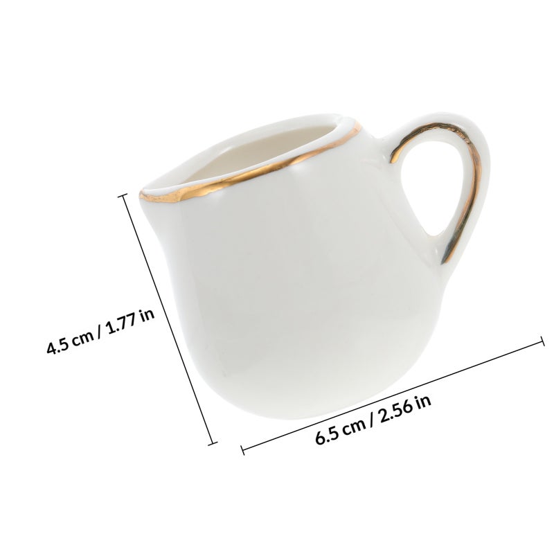 Ceramic Dipping Bowl Portable Sauce Cup Kitchen Sauce Holding Bowl with Handle - Image 2