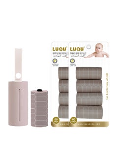 Baby Disposable Diaper Bags, Biodegradable Waste Bags 10 Refill Rolls/150 Bags with Dispenser, Convenient and Quick Diaper Disposal, Unscented(PINK)