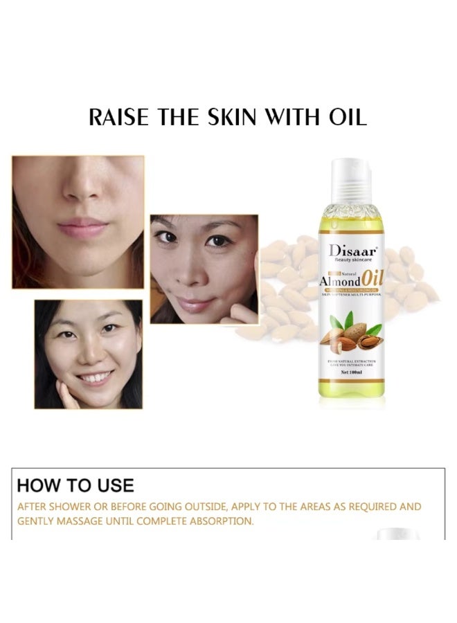 Disaar 100ml Almond Oil Whitening and Moisturizing Oil Skin Softener Multi Purpose Pure Skin Care Oil Natural Avocado Body Oil Massage Essential Oil Face Oil Nourish Essential Oil Avocado Massage Oil - Image 5