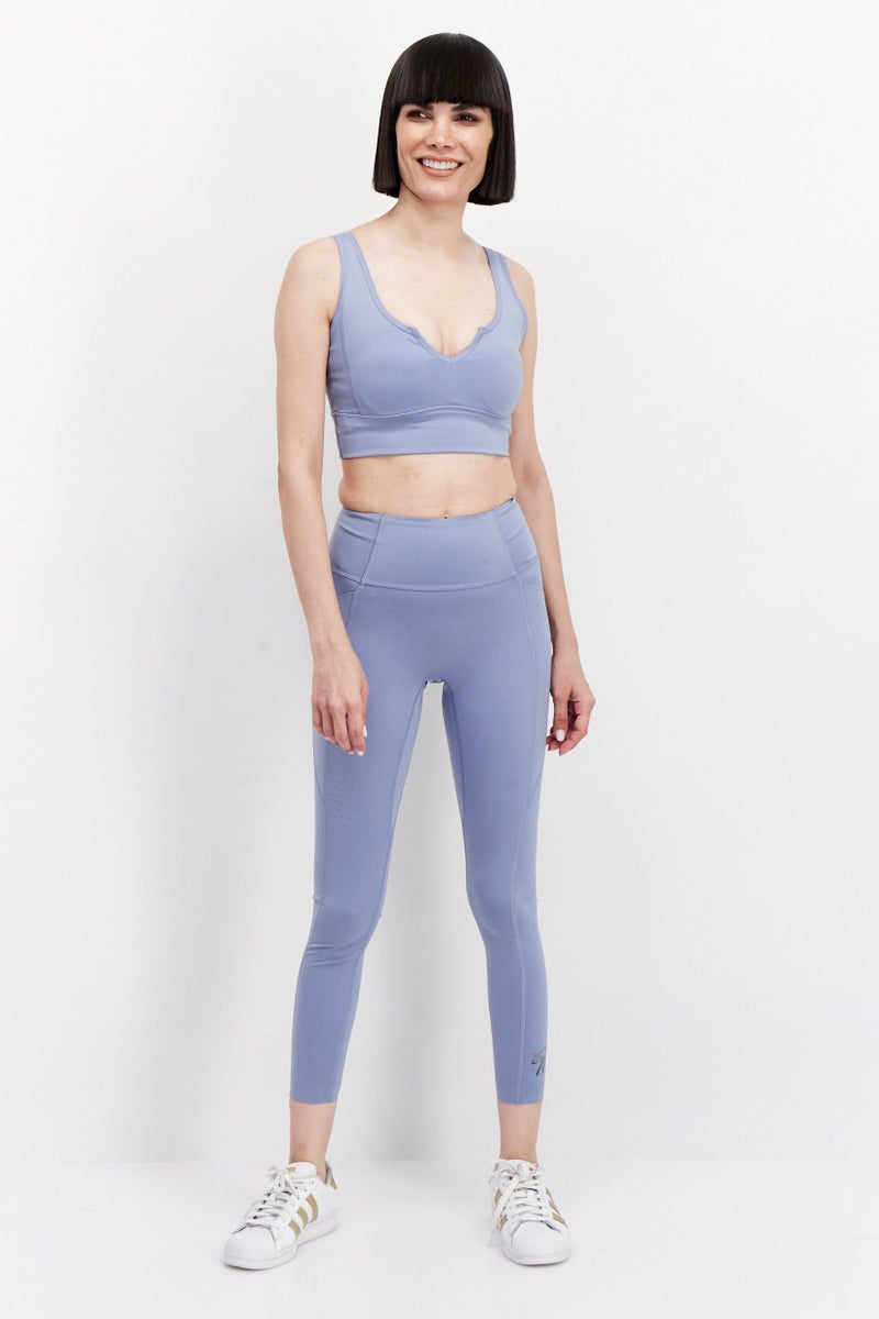 Women Sportswear Fit Training Leggings, Slate Blue