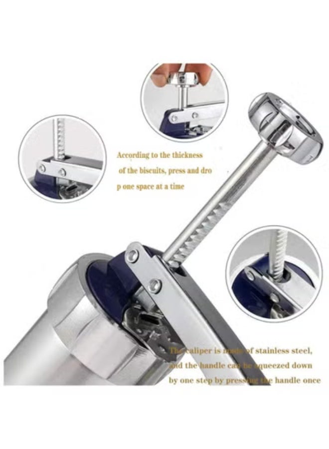 Hedge Cookie Press and Icing Set, Aluminium Alloy Cookie Decorating Tools, Excellent Baking Supplies, Including 13 Cookie Pattern Discs and 8 Icing Nozzles - Image 3