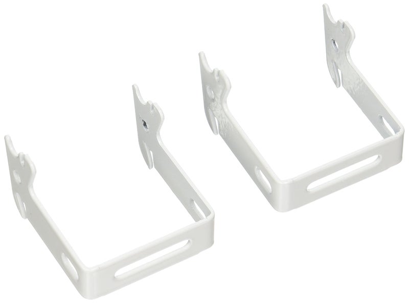 Wall Control 2in x 2in CBracket Slotted Metal Pegboard Hook for Wall Control Pegboard and Slotted Tool Board White