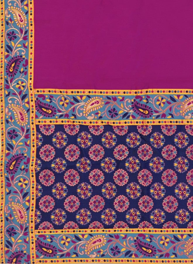 purvaja طقم ليهينغا تشولي شبه مخيط من الجاكار للنساء من بورفاجا (لون هيرا - وردي - مقاس حر) - Image 4