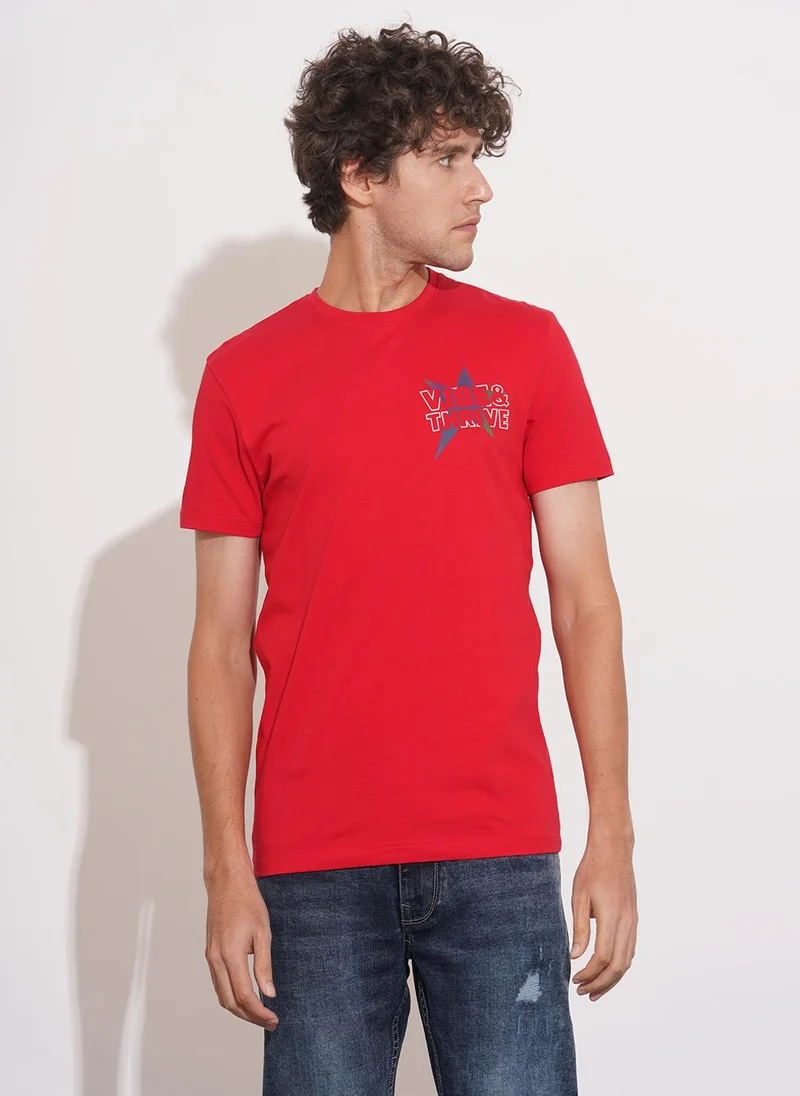 Being Human Typography Printed Round Neck Pure Cotton T-shirt
