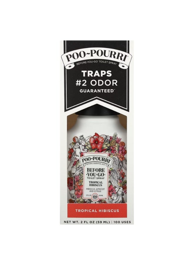 بوو - بوري بخاخات المرحاض بو-بوري، بيفور-يو-جو®، برائحة الكركديه الاستوائي، 2 أونصة سائلة (59 مل) - Image 2