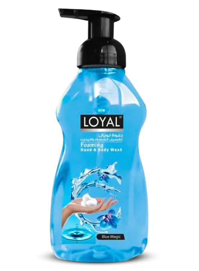 لويال غسول اليدين والجسم الرغوي، بلو ماجيك، 500 مل