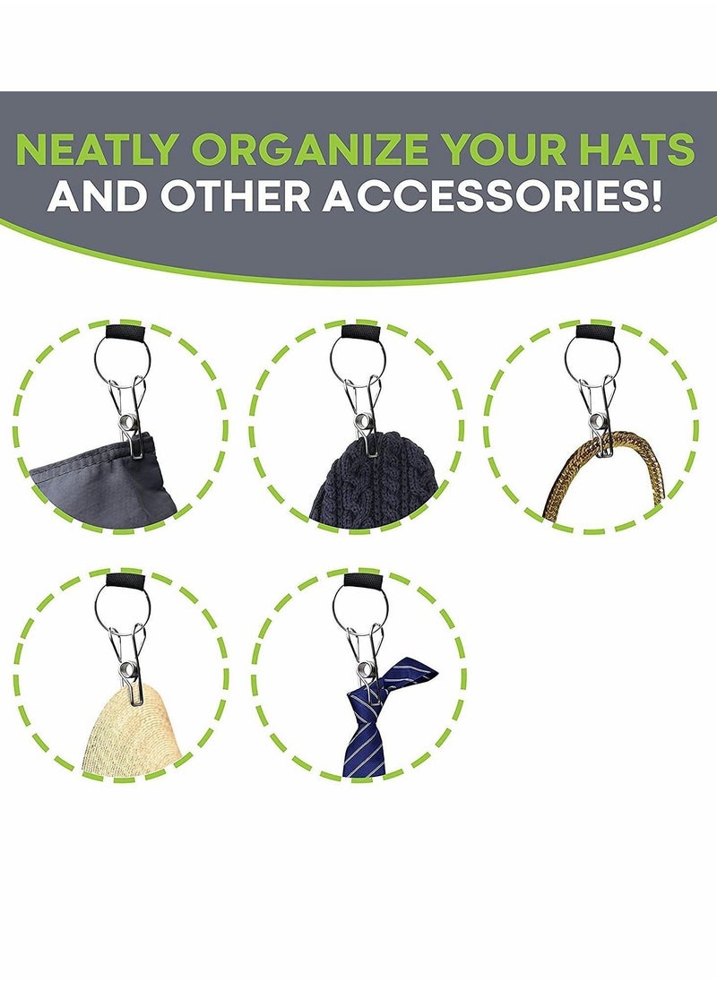 Cap Storage Rack, 10 Baseball Rack Walls, Hat Cupboard Box Suitable for Hangers, Replace Your Hanger With a (2 Pieces)