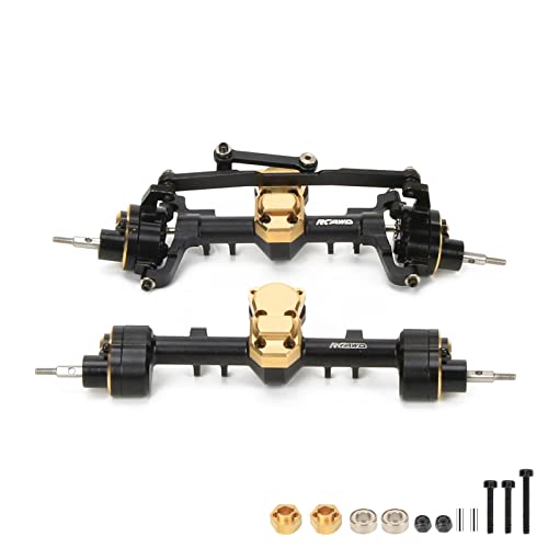 RCAWD Front Rear Portal Axle Set for Axial SCX24 Wrangler Bronco Gladiator C10 Deadbolt Crawlers Upgrade Parts Black - Image 5