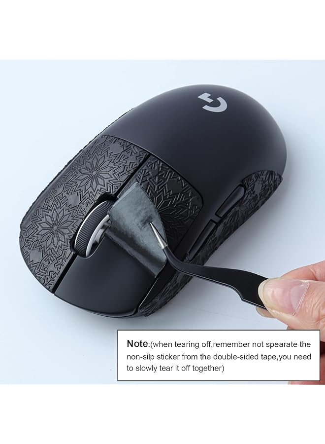 KASTWAVE Mouse Anti Slip Grip Tape Fit For Logitech G Pro X Superlight Wireless Gaming Mouse Skin Sweat Resistant Easy To Apply Professional Mice Upgrade Kit For The Most Demanding Gamers - Image 3