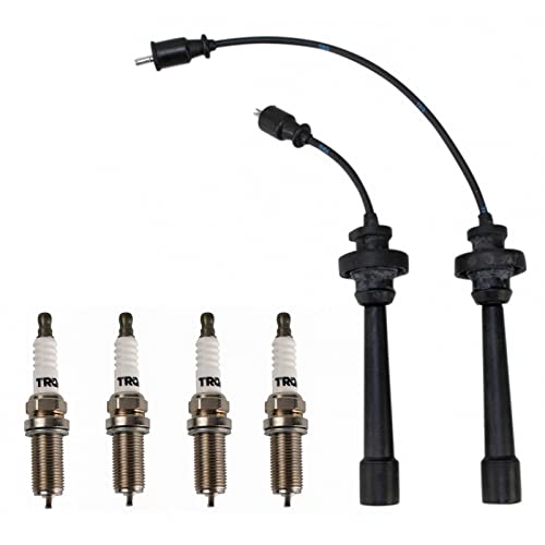 TRQ طقم إشعال TRQ مجموعة أسلاك شمعات الإشعال متوافقة مع 2000-2005 ميتسوبيشي إكليبس 1998-2003 جالانت 2002-2007 لانسر 1997-2002 ميراچ 2003-2004 أوتلاندر - Image 1