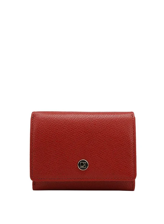 Genuine Leather Red Ladies Wallet