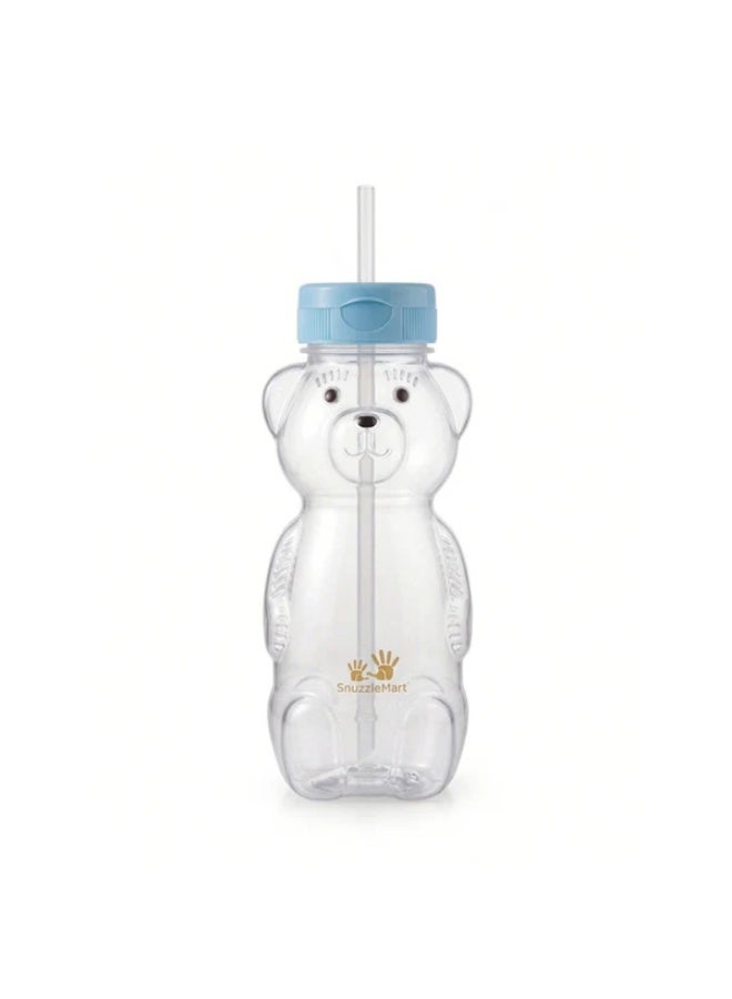 SnuzzleMart Bear Training Cup with Straw 230 ml Squeezable Drinking Cup - Image 2
