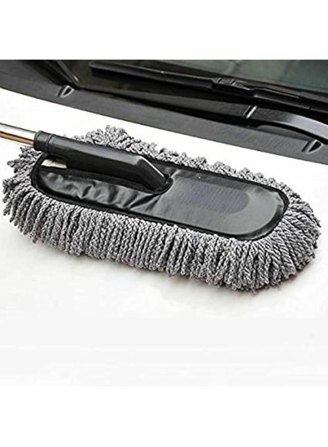 3 اكس ار فرشاة تنظيف السيارة من الألياف الدقيقة لتنظيف نوافذ السيارة بمقبض طويل - Image 2