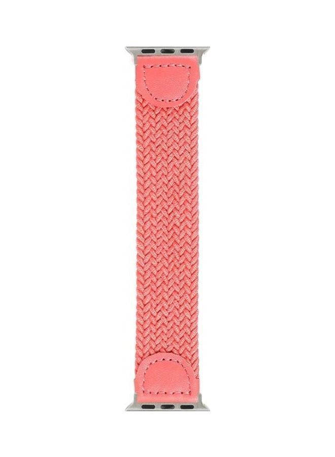 NIBEMINENT Braided Wrist Band For Apple Watch Series 6/SE/5/4 40mm And 3/2/1 38mm Pink - Image 2