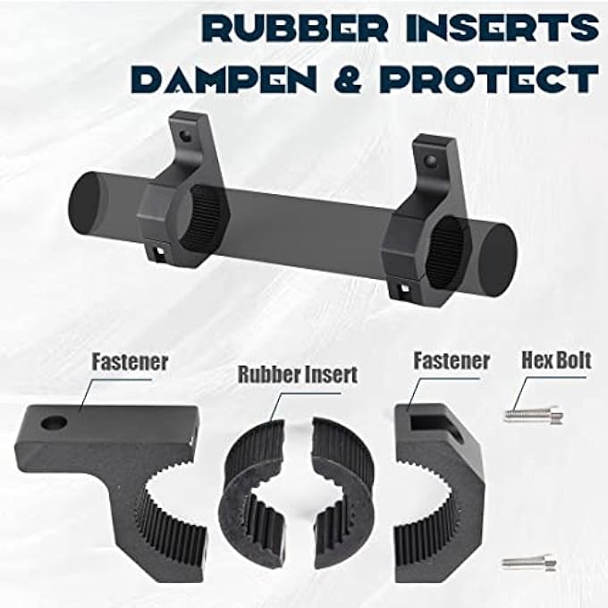 ريحني مشبك أنبوب مصباح العمل العالمي 20 مم 50 مم، حامل تثبيت مصباح الضباب، حامل مصباح المصد للمركبات على الطرق الوعرة، السيارات والشاحنات والدراجات النارية - Image 5