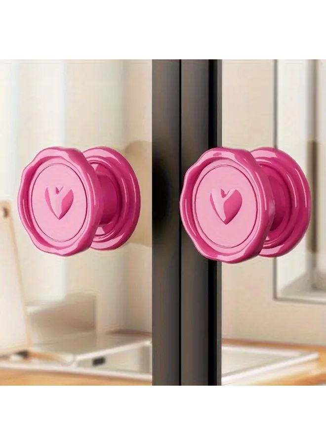 2pcs Beige Heavy Duty Adhesive Door Handle Hooks No Drill Installation Space Saving Organizer For Cabinets Sliding Doors Towels Modern Home Decor - Image 2