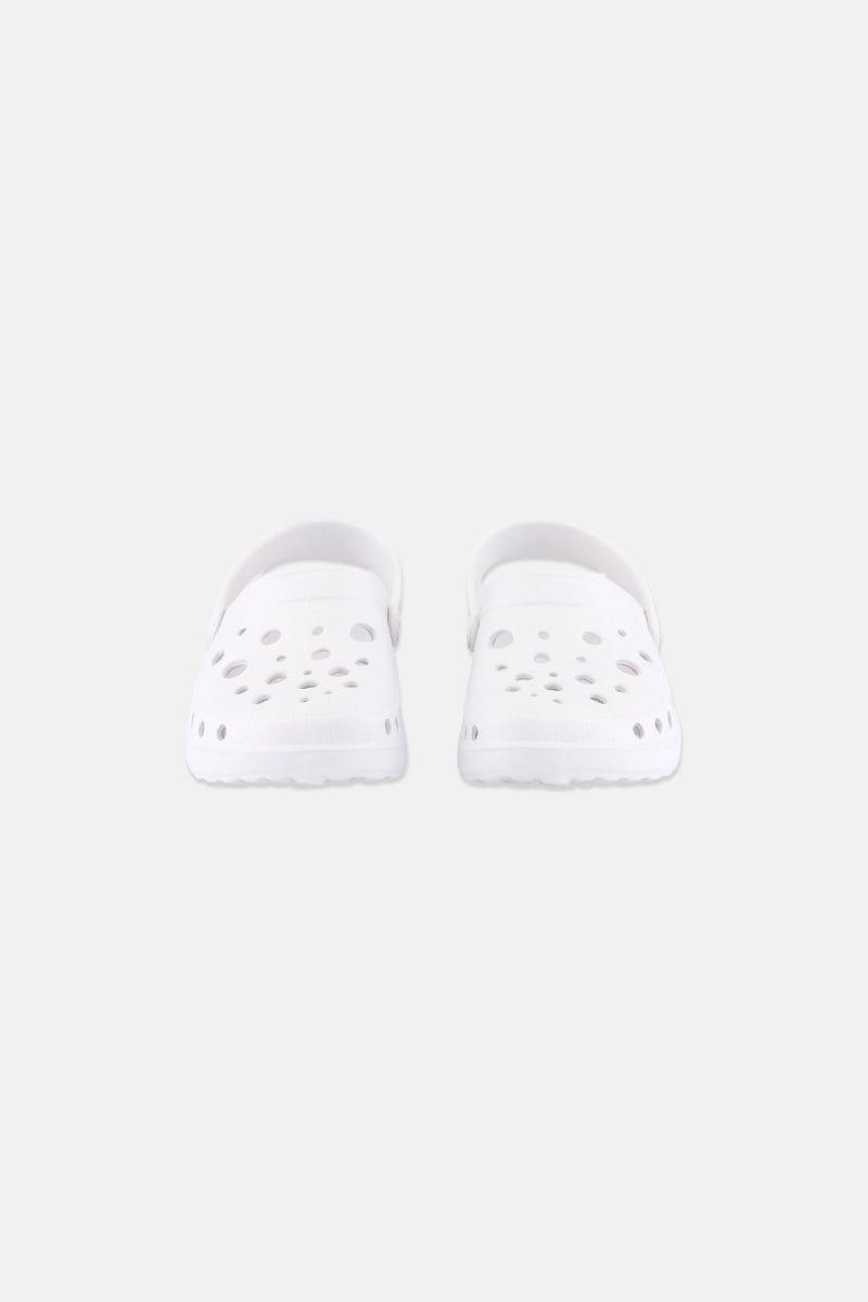 Woz Kids Boy Slip On Clogs, White - Image 3