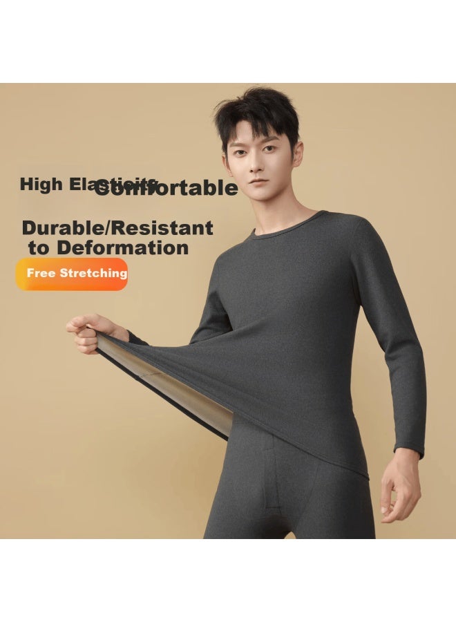 Fentengcare Double-sided Fleece Men's Thermal Underwear Set Slim Fit Autumn Winter Base Layer Yr - Image 2