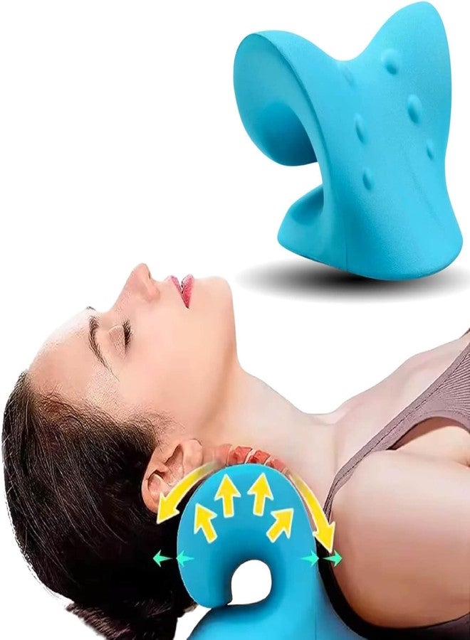 KEXES Cervical Neck Stretcher for Pain Relief - Chiropractic Traction Pillow for Spine Alignment, TMJ, Shoulder Stiffness & Stress Relief | Orthopedic Neck Relaxer for Home & Office Therapy - Image 2