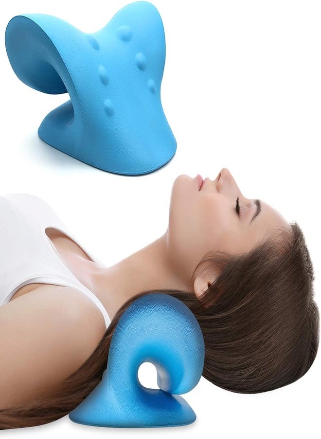 KEXES Cervical Neck Stretcher for Pain Relief - Chiropractic Traction Pillow for Spine Alignment, TMJ, Shoulder Stiffness & Stress Relief | Orthopedic Neck Relaxer for Home & Office Therapy - Image 1