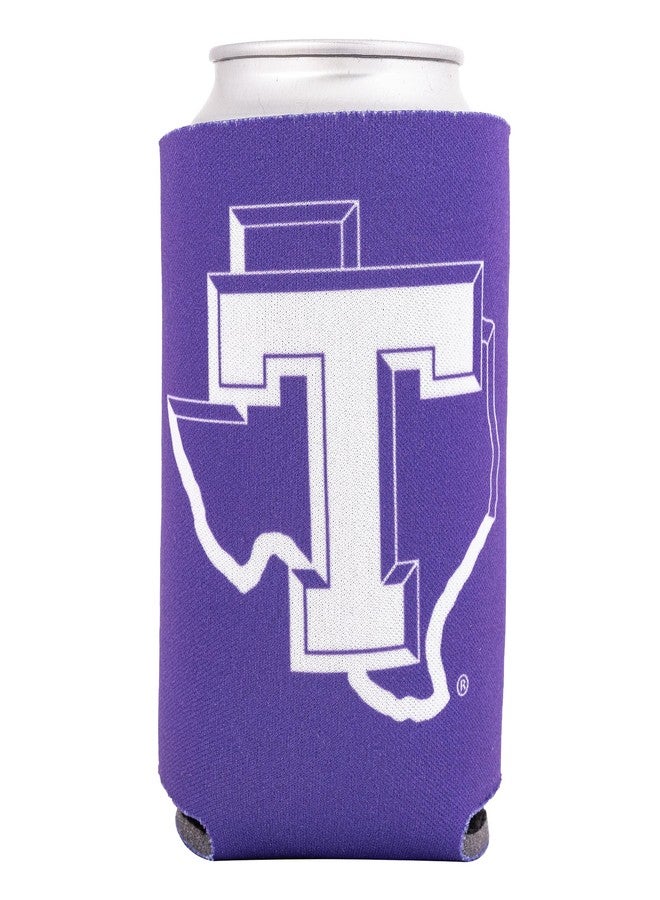 ديزرت كاكتوس حافظة علب مشروبات بتصميم صبار الصحراء، جامعة ولاية تارلتون، مبرد مشروبات تكساس، عبوة واحدة من الفوم، حامل علب سعة 12 أونصة، جانب واحد (التصميم أ) - Image 1