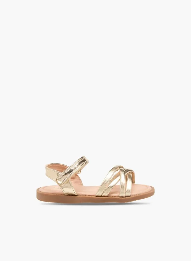 Barefeet Girls Hook & Loop Strap Sandals