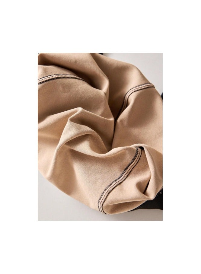 Shein 1pc 80g Women's  Sheer Black Round Dot Tights, Autumn/Winter Pantyhose For Business - Image 3