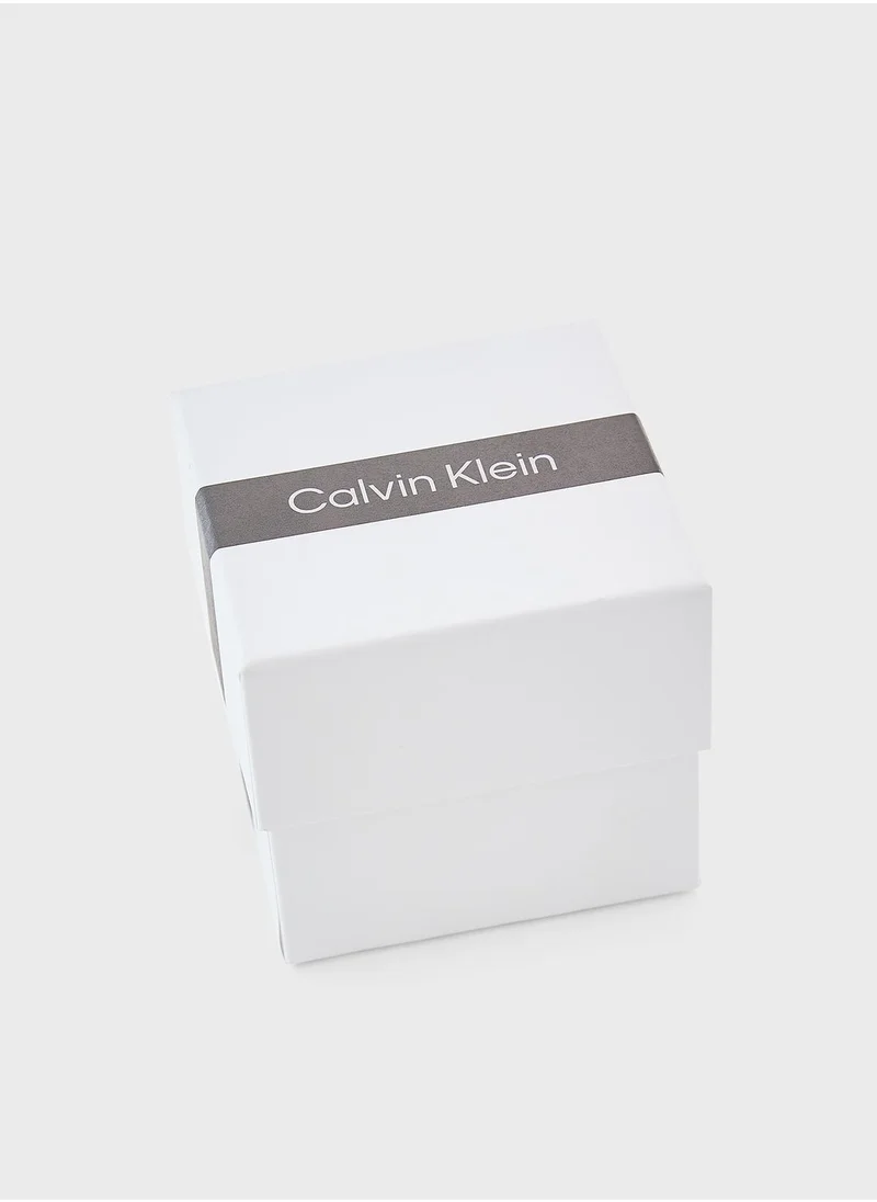 CALVIN KLEIN Stainless Steel With Crystal Earrings