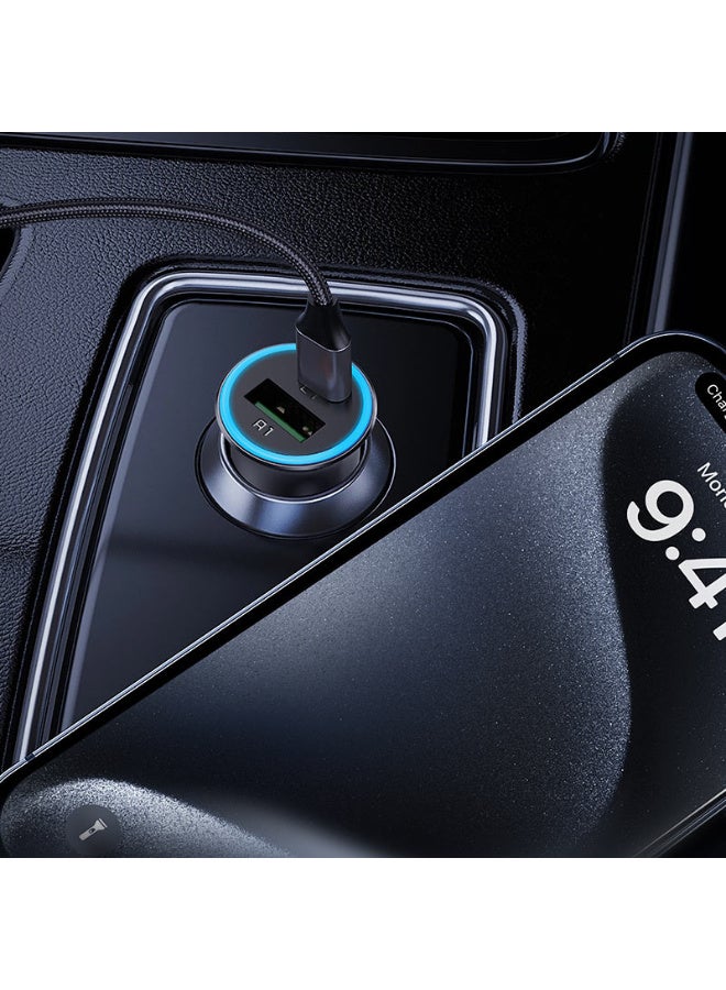 acefast Fast Charge Car Charger B16 95W (1xUSB-C + 1xUSB-A) - Image 2