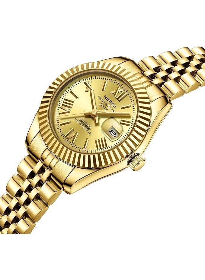 NIBOSI Women Watch Analog Quartz Stainless Steel Waterproof Classic Desiger Date Watches for Women - Image 4