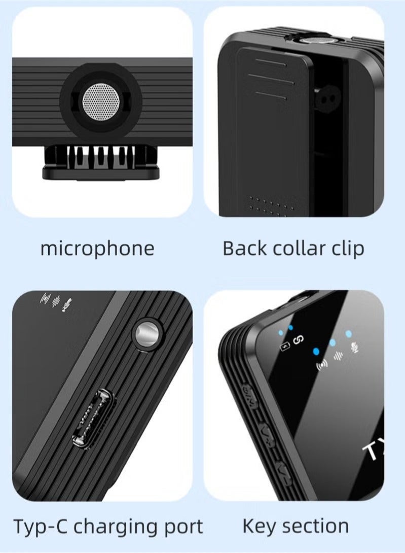 كيلا ميكروفون لاسلكي لأجهزة iPhone وAndroid والكاميرا، صوت عالي الدقة 48 كيلو هرتز 24 بت، نطاق رؤية 50000 قدم، إلغاء الضوضاء، مدة 40 ساعة للتدوين بالفيديو - Image 5