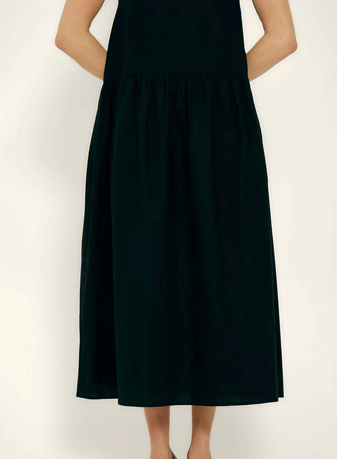 Virgio VIRGIO 100% Cotton Halter Neck Tiered Maxi Dress