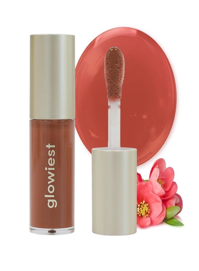 glowiest Dream Glow Tinted Lip Oil ; 3-in-1 Formula: Lip Gloss with a high shine finish, Non-sticky Long Lasting | Korean Plumped Tinted Lip Oil - 0.19 fl. oz. 5.7 ml (003 DUSTY ROSE, Original) - Image 1