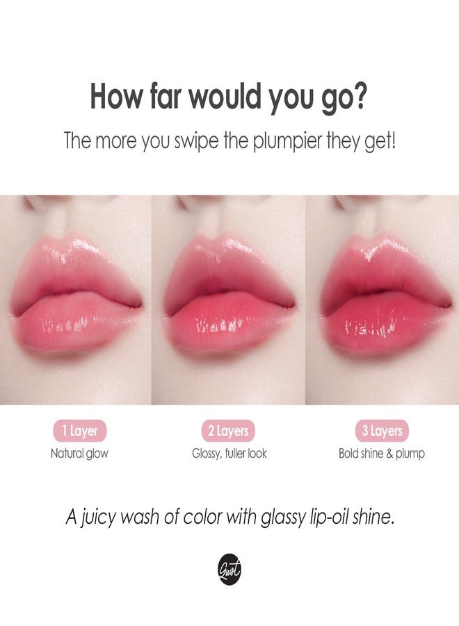 glowiest Dream Glow Tinted Lip Oil ; 3-in-1 Formula: Lip Gloss with a high shine finish, Non-sticky Long Lasting | Korean Plumped Tinted Lip Oil - 0.19 fl. oz. 5.7 ml (003 DUSTY ROSE, Original) - Image 5