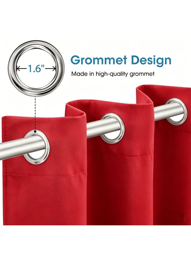 KYD 1 Panel Blackout Curtains,Darkening Curtains Decorative Blackout Curtains, Thermal Insulated Room Darkening Curtains for Bedroom Living Room - Image 3