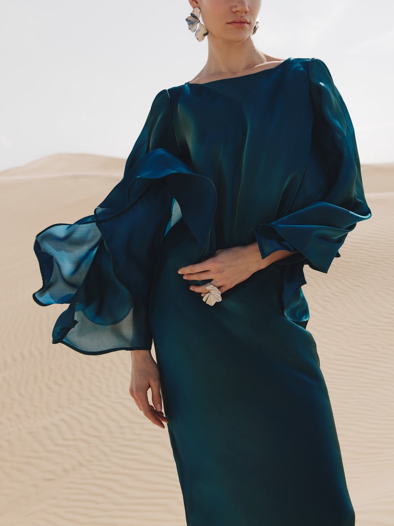 Lichi Shimmering blouse with loose sleeves - Image 1