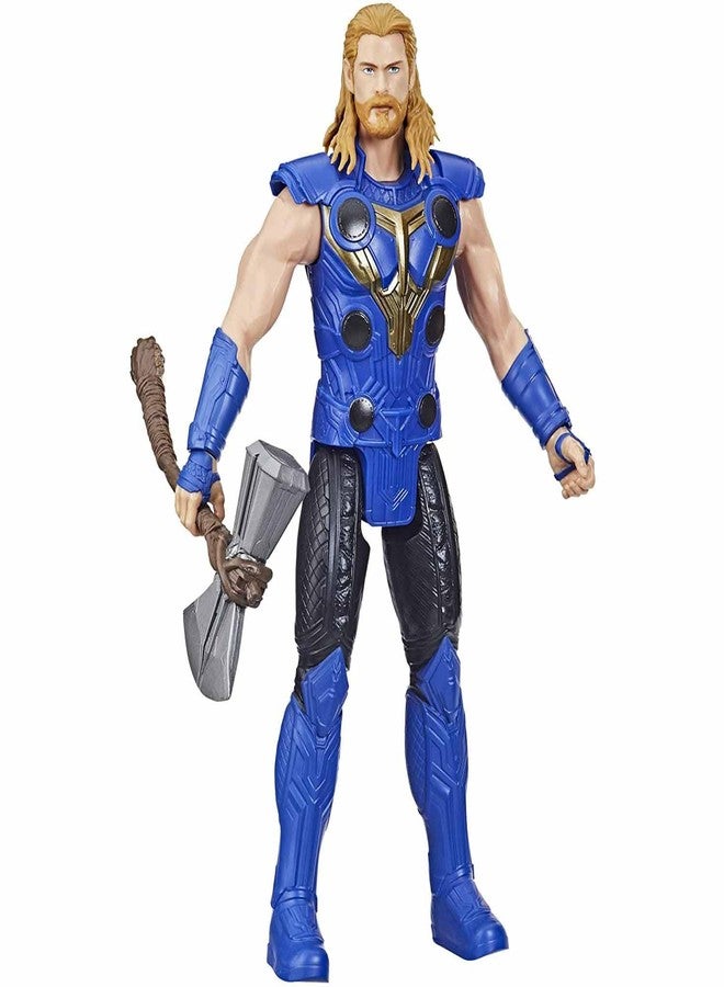 THOR Marvel Avengers Titan Hero Series Thor Toy, 12-Inch-Scale Thor: Love and Thunder Action Figure with Accessory, Toys for Kids Ages 4 and Up - Image 1