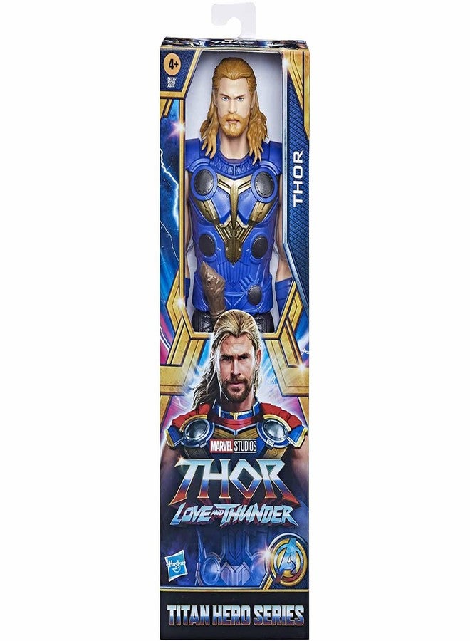 THOR Marvel Avengers Titan Hero Series Thor Toy, 12-Inch-Scale Thor: Love and Thunder Action Figure with Accessory, Toys for Kids Ages 4 and Up - Image 3