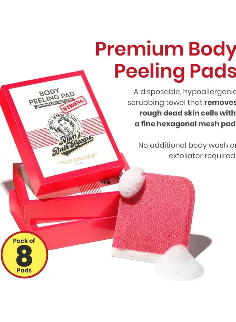 Moms Bath Recipe Mom's Bath Original Exfoliating Loofah Body Scrub - 8 Pack Red - Image 3