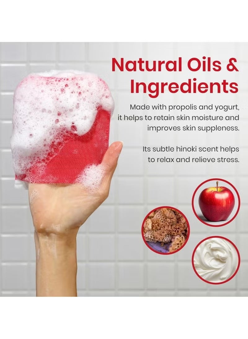 Moms Bath Recipe Mom's Bath Original Exfoliating Loofah Body Scrub - 8 Pack Red - Image 5