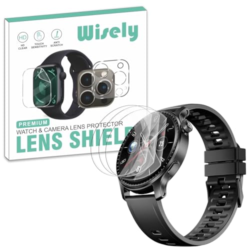 Wisely |Pack of 3pc| Screen Guard Protector For Boat Ultima Prime 1.43" Anti Shock, Anti-Scratch, HD Clear, Full Cover - Image 1