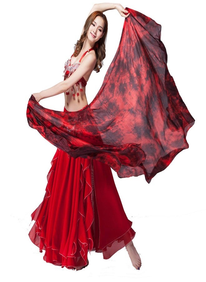 ZLTdream Women's 100% Silk Belly Dance Veils and Scarf Colors 98.4 * 43.3inch - Image 1