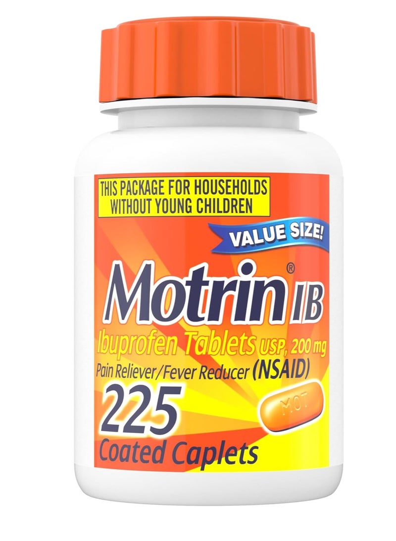 Motrin IB Migraine Liquid Gel Caps, Ibuprofen 200 mg, Migraine Relief Medicine, 225 ct