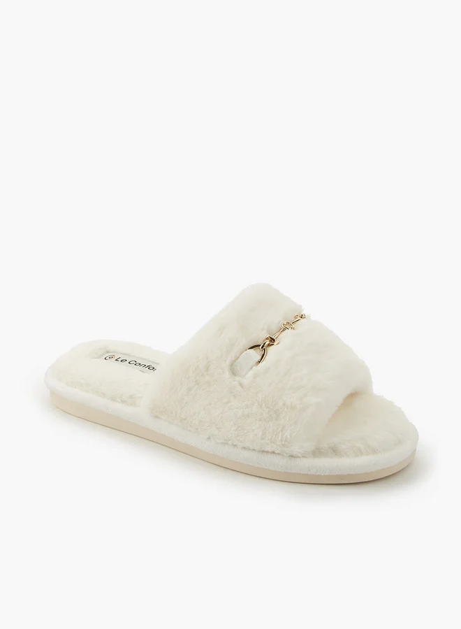لو كونفورت Women Faux Fur Bedroom Slides