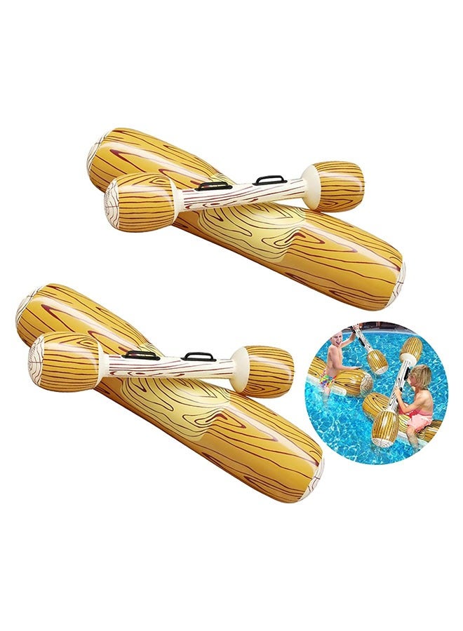 عبوتان من عوامة حمام السباحة القابلة للنفخ، لعبة طوف قابلة للنفخ لحمام السباحة، لعبة عائمة للأطفال البالغين وحفلات السباحة والرياضات المائية - Image 1