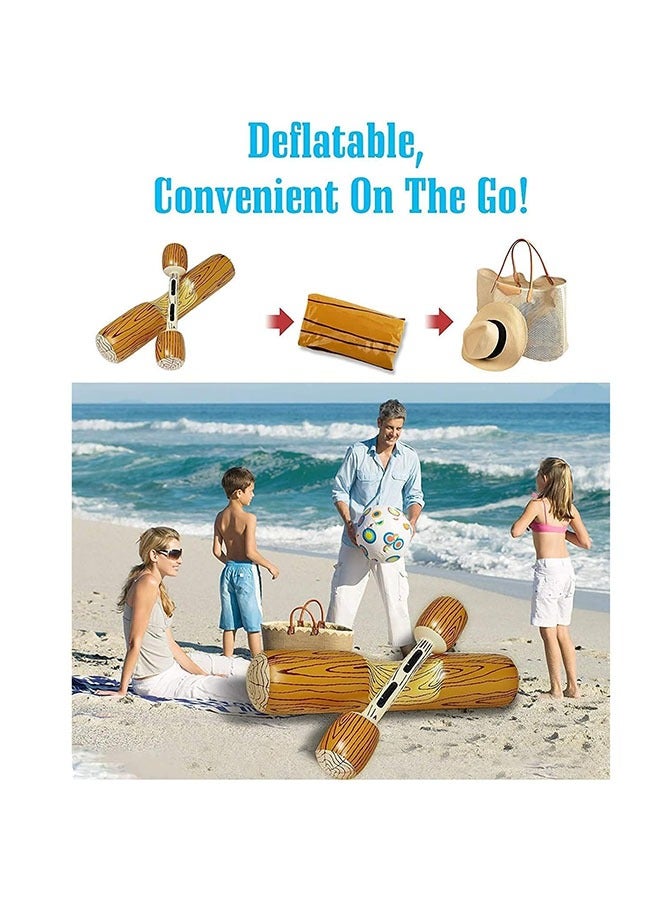 عبوتان من عوامة حمام السباحة القابلة للنفخ، لعبة طوف قابلة للنفخ لحمام السباحة، لعبة عائمة للأطفال البالغين وحفلات السباحة والرياضات المائية - Image 2