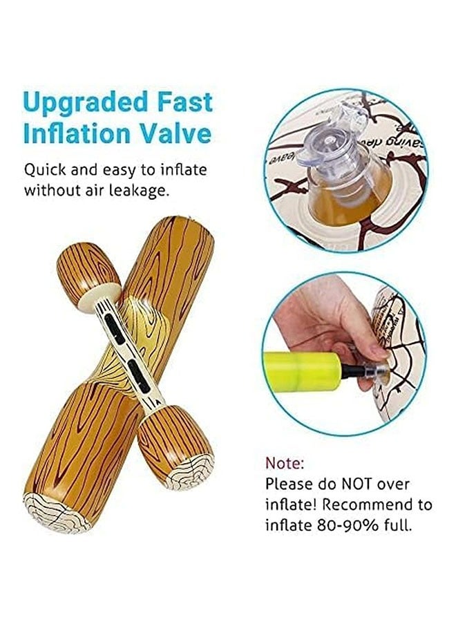 عبوتان من عوامة حمام السباحة القابلة للنفخ، لعبة طوف قابلة للنفخ لحمام السباحة، لعبة عائمة للأطفال البالغين وحفلات السباحة والرياضات المائية - Image 3