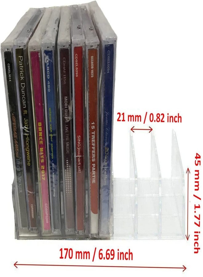 AUXPhome Clear Acrylic DVD/CD Storage Box CD Holder - CD Tray Holds up to 14 CD Cases for Media Shelf Storage and Organization for Countertop/Kitchen/Bathroom/Cabinet. - Image 2