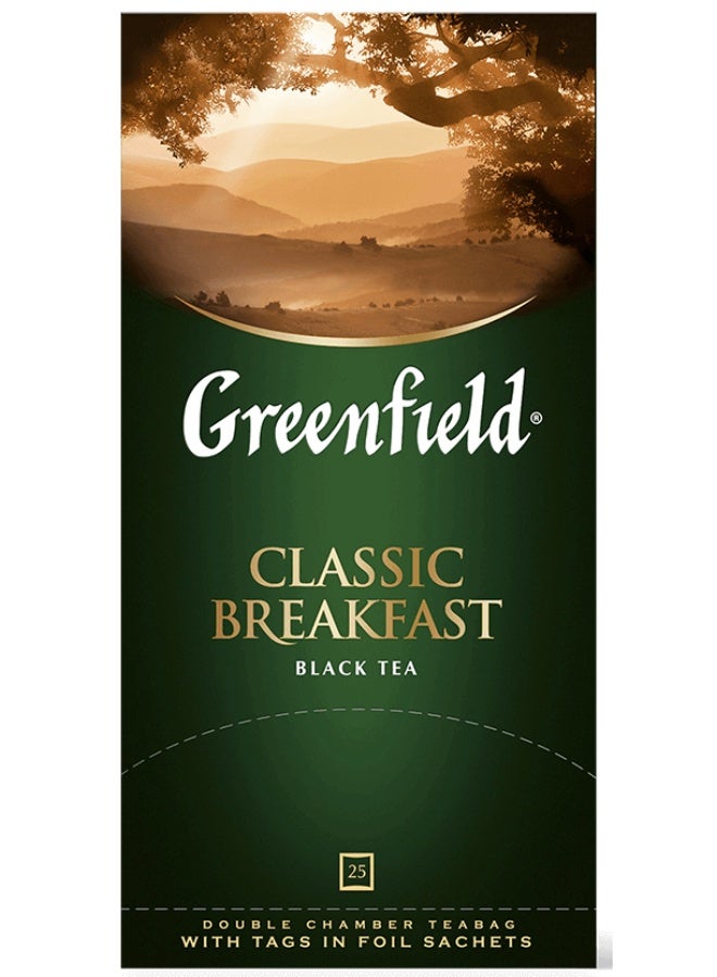 جرين فيلد شاي الإفطار الأسود الكلاسيكي 25 كيس شاي 50 جرام - Image 4